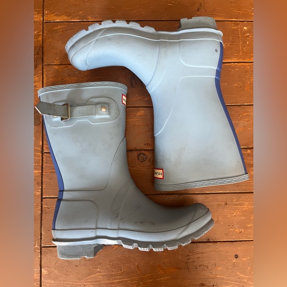Hunter Blue Rain Boots - Picture 8 of 10